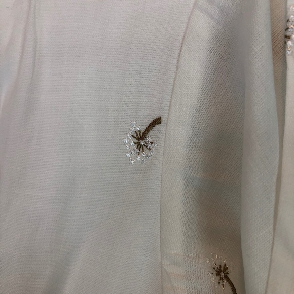 đť…şwhite romper with palm trees - Picture 6 of 17